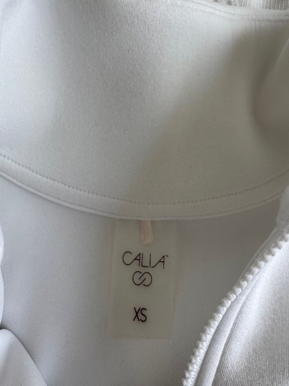 DSG Calia by Carrie Underwood White Quarter Zip - Picture 2 of 3